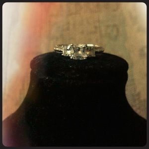 Tacori sterling three stone ring